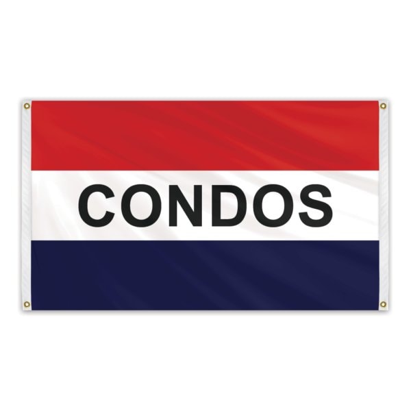 Condos Message Flag 3'x5' Banner Flag